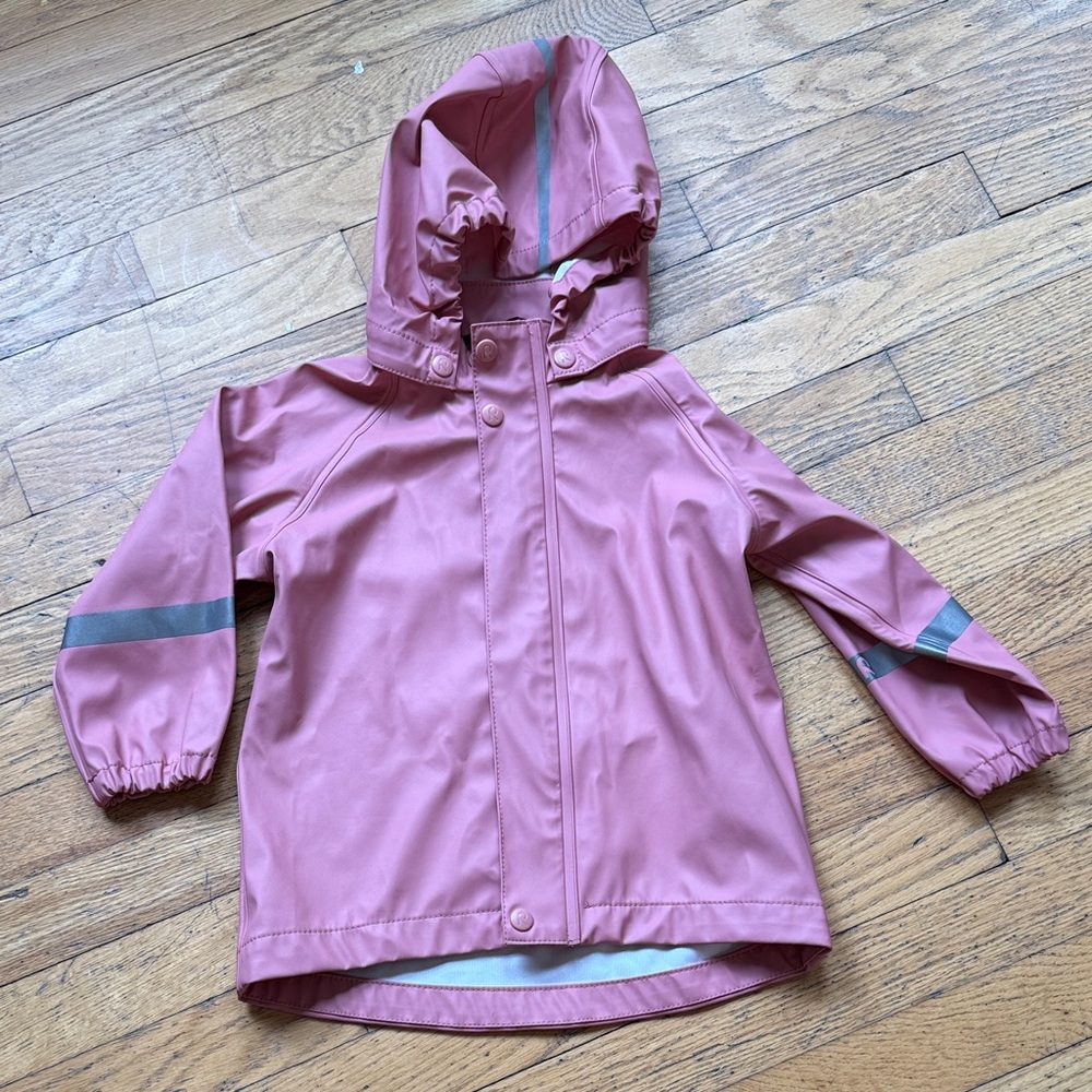 Children's 2T Waterproof Pink Reima Raincoat Jacket